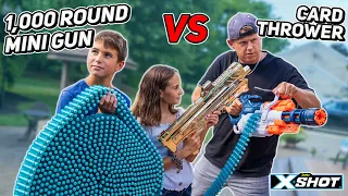 1000 Round Crusher VS Card Throwing | Rick Smith Jr