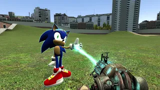 Sonic Vs Knuckles in Gmod but poorly made