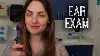 ASMR Doctor | Ear Exam with Hearing Tests (soft spoken)