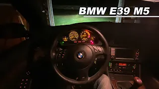 BMW E39 M5 Night Drive - German V8 Super Sedan (POV Binaural Audio)