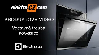 Vestavná parní trouba Electrolux KOAAS31CX s  funkcí CookView