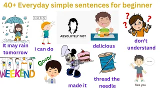 English sentences for Beginners / 40 English sentences #english #englishgrammar #sentences