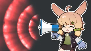 Arknights: Kroos with a megaphone