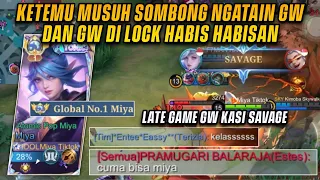 KETEMU ESTES SOMBONG DAN GW DILOCK HABIS HABISAN BERUJUNG MIYA GW SAVAGE! | TOP GLOBAL 1 MIYA - MLBB