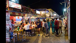 [4K] "Owl Night Market" Thai food and cheap shopping, Nonthaburi