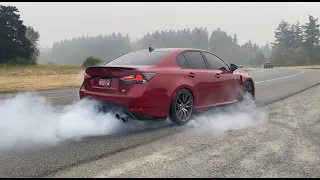 Lexus GSF Apexi Toms Exhaust Burnout