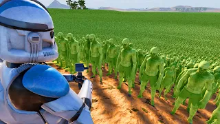 6,000 Clone Troopers VS 6,000,000 ZOMBIES ARMY!? - UEBS 2: Star Wars Mod
