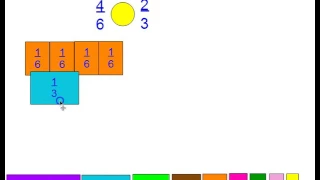 Comparing with fraction bars