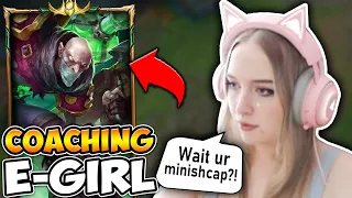 I coached an e-girl on Singed... but this time I tell her I'm the Rank 1 Singed