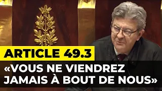 ARTICLE 49.3 : «Vous ne viendrez jamais à bout de nous» - Motion de censure contre le gouvernement