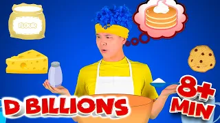 Fazendo Panquecas, Cheesecakes, Cupcakes com Fantoches + Compilação D Billions Musicas Infants