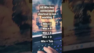 Microsoft Windows Tip - How to fix Windows key not working on Windows 10 and Windows 11