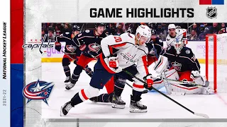 Capitals @ Blue Jackets 11/12/21 | NHL Highlights