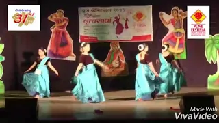 Badal Jala Basarat|Bharatnatyam fusion|Group dance|Girls Group dance|Semi classical|Dancecompetition