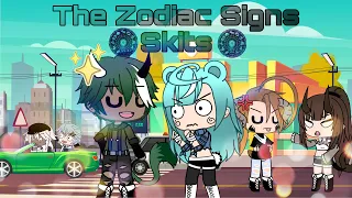 Zodiac Signs II Skits part 2 + bonus skit II Gacha Life II ⚠ cuss warning ⚠