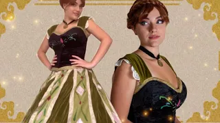 Sewing Princess Anna's Green Coronation Dress from Disney's Frozen (handmade cosplay costume DIY)
