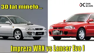 Subaru Impreza WRX kontra Mitsubishi Lancer Evo 1, czyli o dwóch takich, co zdominowali rajdy