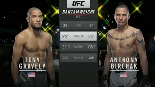 Tony Gravely vs Anthony Birchak // UFC Vegas 24 // Full Highlights