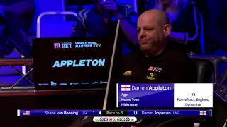 Shane van Boening vs Darren Appleton | 2018 world Pool Masters | Quarter Final