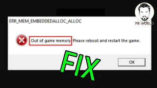 Grand Theft Auto V ERR_MEM_EMBEDDEDALLOC_ALLOC fix