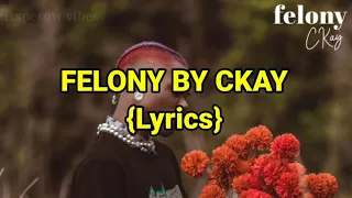 FELONY BY CKAY (Lyric Video)