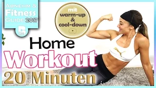 Workout für Zuhause - 20 Min HIIT für Anfänger & Fortgeschrittene - Ganzer Körper trainieren