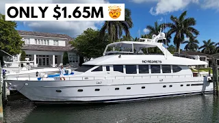 ONLY $1.65M 🤯 2001 Monte Fino 88 Yacht Tour