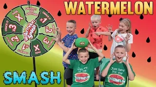 Watermelon Smash Challenge || Family Game Night