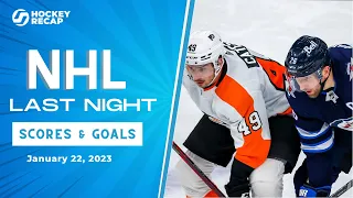 NHL Last Night: All 23 Goals and Scores on January 22, 2023