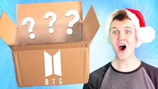 Opening a GIANT BTS CHRISTMAS K-POP MYSTERY BOX!