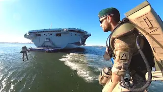 QE Aircraft Carrier Jet Suit Flight in NYC pt2!