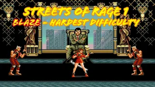 ATTEMPT #2  - CAN I BEAT THE HARDEST DIFFICULTY?! | STREETS OF RAGE 1 | BLAZE | LONGPLAY