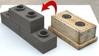 How to make LEGO bricks from cement - Bricks with joints without mortar