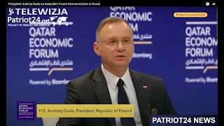 Prezydent Andrzej Duda na Katarskim Forum Ekonomicznym w Dosze