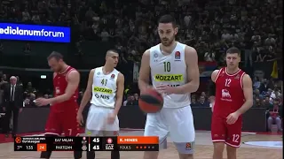 IOANNIS PAPAPAPETROU @ AIRBALL FREE THROW [MILANO - PARTIZAN 76-62] (ROUND 29 , 09/03/2023)