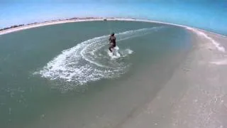 Kitesurfing Technique - Twin Tip Duck Tack Slow Mo