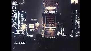 Times Square 1920's Signs Colorized using Delodify