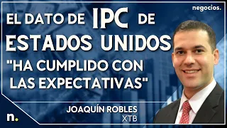 El dato de IPC de Estados Unidos "ha cumplido con las expectativas". Joaquín Robles