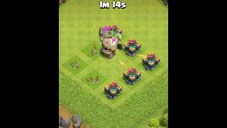 Deadly Archer Tower Base Vs Mountain Golem - COC