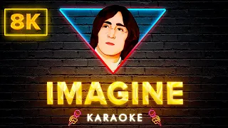 John Lennon - Imagine | 8K Video (Karaoke Version)