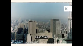 1970s, 1980s Flying over New York City, 35mm