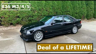 The cheapest CLEAN E36 M3 in the world?! Walk around and drive