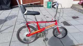 Raleigh chopper 007 special reveal, feeling ill, bike show Saturday.