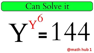 Canada |   Math Olympiad | Can You Solve it | Exponential Equation | Find the Value of Y