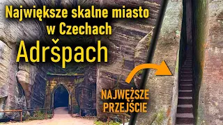 NAJWIĘKSZE SKALNE MIASTO W CZECHACH  - Adršpach