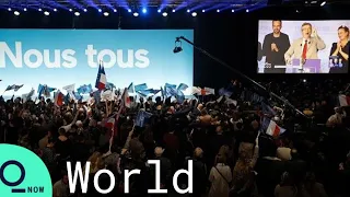 Crowds React to French Runoff Election Results