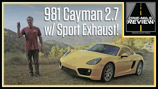 It sounds amazing! 981 Cayman with factory Porsche sport exhaust | One-Mile Review