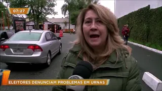 Eleitores denunciam problemas em urnas na capital