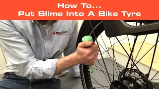 Putting slime into the tyre of your Riese & Müller e-bike
