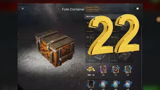 Opening 22 Folio containers Wot Blitz ...... Halloween Event !!!